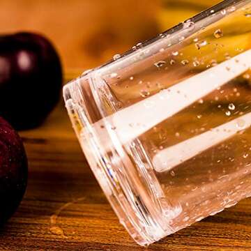 Durable AOYITE Plastic Tumblers - Set of 6, 20 oz