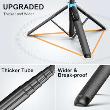 Tobeape Magnetic Tripod for iPhone 16 15 14 13 12 Series, 64” Extendable MagStick Selfie Stick Tripod with Remote, Minimalistic Magnetic Phone Tripod Compatible with MagSafe