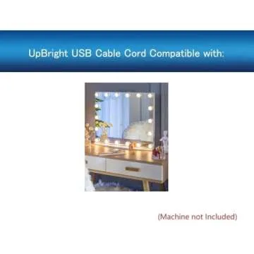 UpBright New USB 5V DC 5VDC Charging Cable Power Supply Charger Cord Lead Compatible with LUXFURNI S...