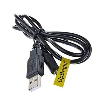 UpBright New USB 5V DC 5VDC Charging Cable Power Supply Charger Cord Lead Compatible with LUXFURNI Starry7XLW Starry 7XL 2-in-1 Vanity Mirror Large Hollywood Makeup Lights