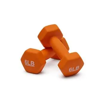 Amazon Basics 6lb Neoprene Dumbbells - Durable & Stylish