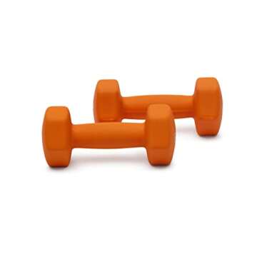 Amazon Basics 6lb Neoprene Dumbbells - Durable & Stylish