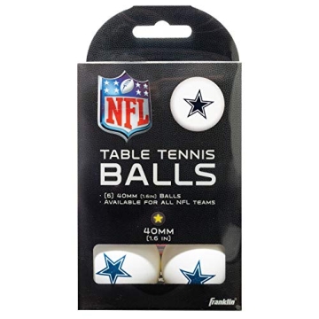 Franklin Sports Dallas Cowboys Table Tennis Balls - NFL Team Table Tennis Balls - Official Team Logo...