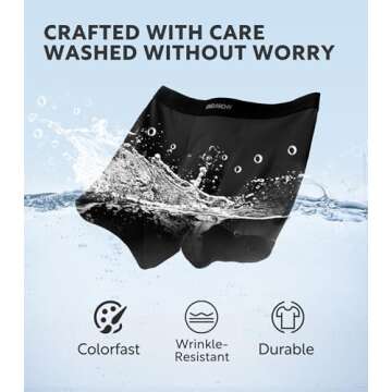 DAVID ARCHY Mens Underwear Boxer Briefs Cotton Comfortbale Soft Breathable with Fly Underwear for Men 6 Pack(M,Assorted Colors *6)