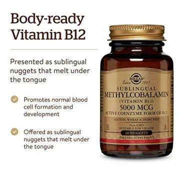 Solgar Methylcobalamin B12 - Energy Support, Vegan, 60 Count