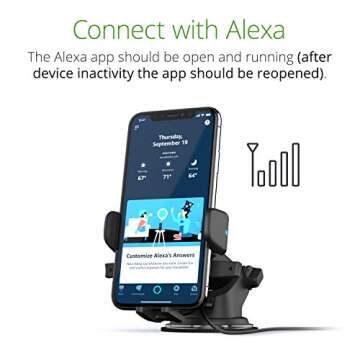 iOttie Easy One Touch Connect - Gen 1 - Car Mount Phone Holder with Alexa Built In for Android Devices