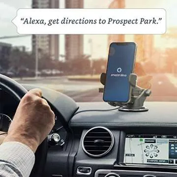 iOttie Easy One Touch Connect - Gen 1 - Car Mount Phone Holder with Alexa Built In for Android Devices