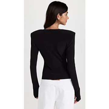 Stylish Norma Kamali Women's Shoulder Pad Top for All Occasions