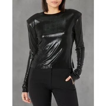 Stylish Norma Kamali Women's Shoulder Pad Top for All Occasions