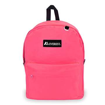 Everest 2045CR Classic Backpack, Hot Pink, One Size