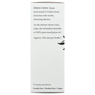 Travertine Spa Steam Shower Spray - Relax with Eucalyptus