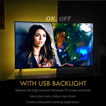 CPLID USB TV Backlight LED Strip Lights for Smart TVs