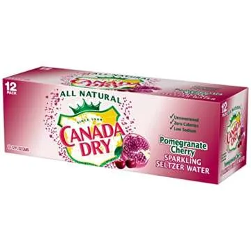 Canada Dry Pomegranate Cherry – Refreshing Sparkling Beverage Pack
