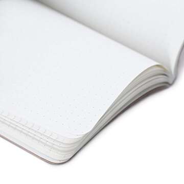Northbooks Dotted Bullet Notebook Journal | 5x8 Dot Grid Journals | Soft Cover Eco-Friendly Premium Recycled Cream Color Paper 96-Pages | Made in USA | 5-Pack