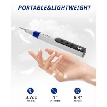 AIRSEE Cordless Electric Nail Drill 35000 RPM Professional E-File