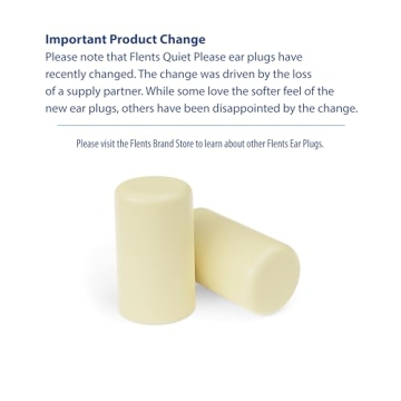 Flents Ear Plugs - 100 Pairs for Sound Blocking Comfort