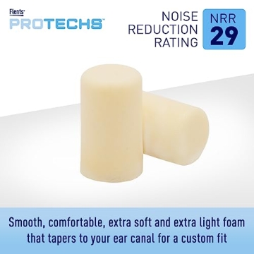 Flents Ear Plugs - 100 Pairs for Sound Blocking Comfort