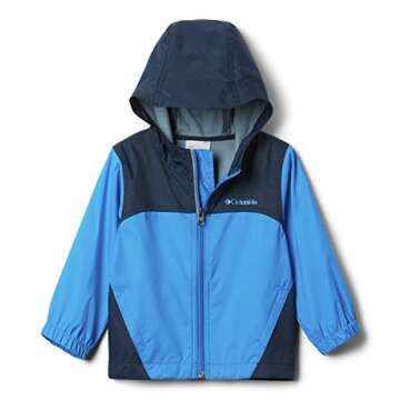 Columbia Youth Boys Glennaker Rain Jacket, Hyper Blue, Large