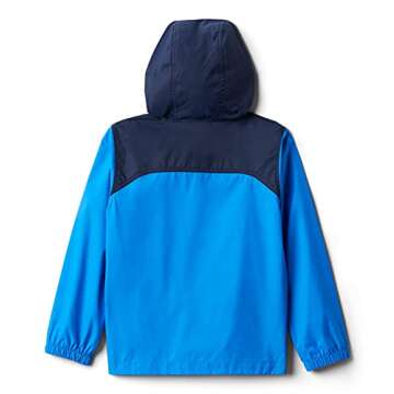 Columbia Youth Boys Glennaker Rain Jacket, Hyper Blue, Large