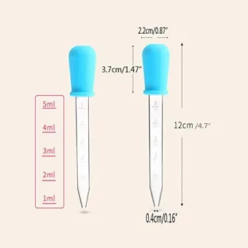 Versatile 5ml Silicone Droppers for Kids & Cooking