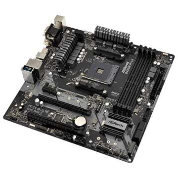 ASRock B450M PRO4 AM4 AMD Promontory B450 SATA 6Gb/s USB 3.1 HDMI Micro ATX AMD Motherboard