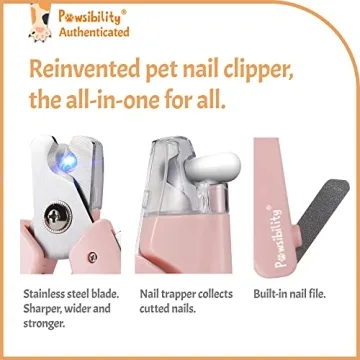 Pawsibility LED Nail Clippers - Safe Pet Grooming Tool