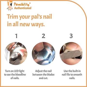 Pawsibility LED Nail Clippers - Safe Pet Grooming Tool