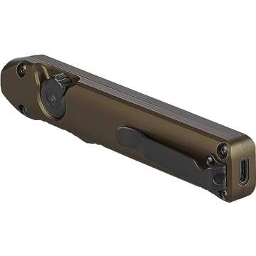 Streamlight 88811 Wedge 300-Lumen Slim Everyday Carry Flashlight, Includes USB-C Cable and Lanyard, Coyote