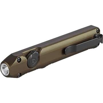 Streamlight 88811 Wedge 300-Lumen Slim Everyday Carry Flashlight, Includes USB-C Cable and Lanyard, Coyote