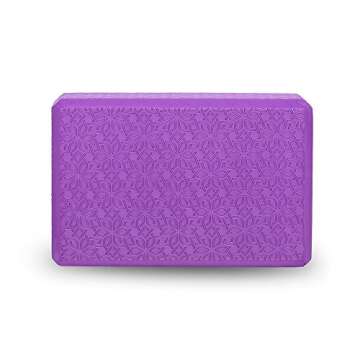 THE BLOCK by YOGA DESIGN LAB | Premium, Colorful, Eco Hot Yoga Block | Zen Printed Non Slip Grip Des...