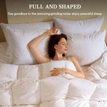 Goose Down Feather Pillows for Hotel Luxury Comfort