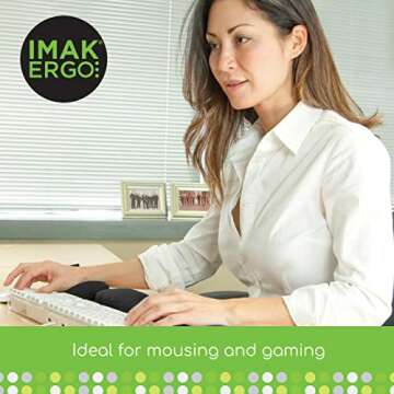 Imak A10165 Wrist Cushion - Black (D132) (IMAA10165)