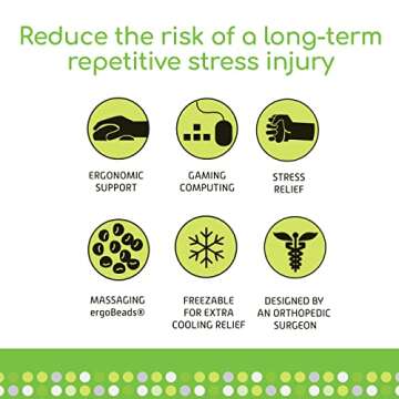 Imak A10165 Wrist Cushion - Black (D132) (IMAA10165)