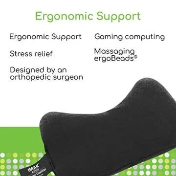 Imak A10165 Wrist Cushion - Black (D132) (IMAA10165)