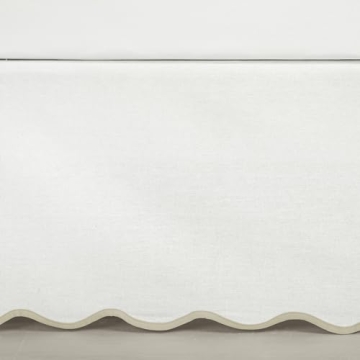 Lush Decor Scallop Edge Bedskirt - Elegant Easy Fit