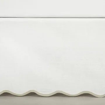 Lush Decor Scallop Edge Bedskirt - Elegant Easy Fit