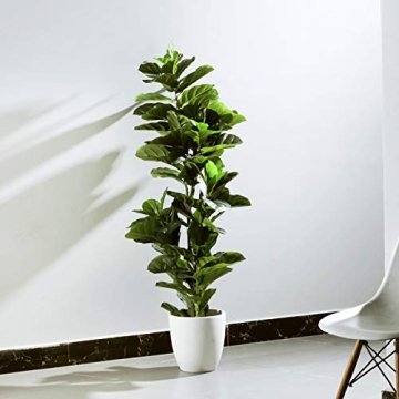 5-Feet Fiddle Leaf Fig Tree for Home and Office Decor