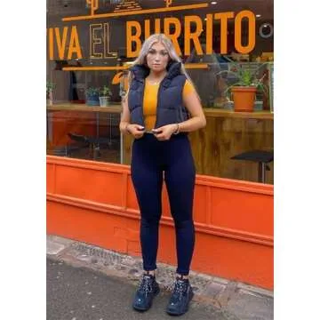 Stylish Zempertoopa Women's Crop Puffer Vest for Winter