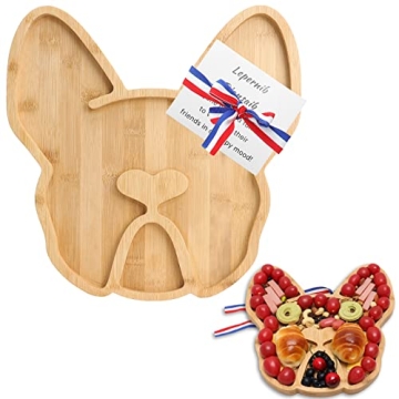 AIFAMY French Bulldog Cheese Board 12" for Unique Gatherings