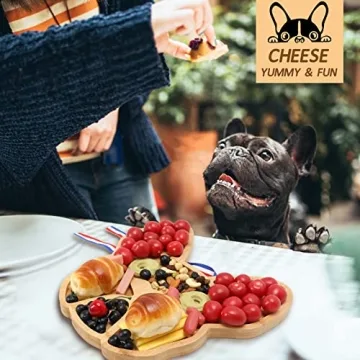 AIFAMY French Bulldog Cheese Board 12" for Unique Gatherings