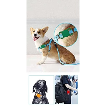 Poivy Airtag Dog Collar Holder for Pets in Stylish Pink