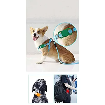 Poivy Airtag Dog Collar Holder for Pets in Stylish Pink