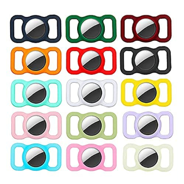 Poivy Airtag Dog Collar Holder for Pets in Stylish Pink