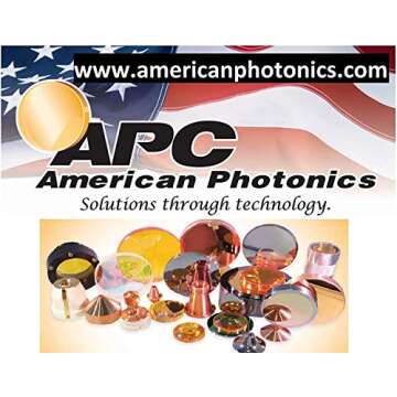 20mm ZnSe Focus Lens 50.8mm(2.0") Focal Length 2.0mm Edge Thickness. for C02 Laser 10.6um American PHOTONICS