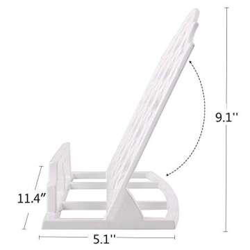 Stylish JOGREFUL Cast Iron Cookbook Stand Holder for Kitchen
