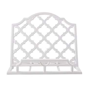 Stylish JOGREFUL Cast Iron Cookbook Stand Holder for Kitchen