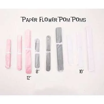 luckylibra Baby Girl Baby Shower Decorations, It is a Girl Banners and Paper Lantern Paper Flower Pom Poms （Pink White Grey）