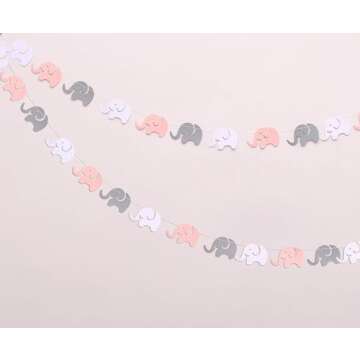 luckylibra Baby Girl Baby Shower Decorations, It is a Girl Banners and Paper Lantern Paper Flower Pom Poms （Pink White Grey）
