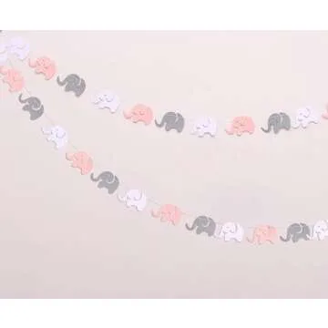 luckylibra Baby Girl Baby Shower Decorations, It is a Girl Banners and Paper Lantern Paper Flower Pom Poms （Pink White Grey）