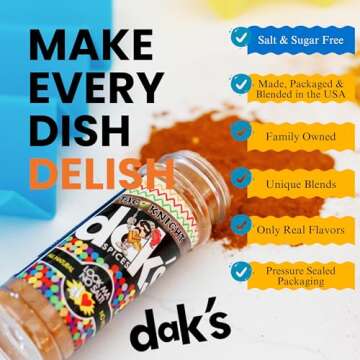 DAK's Taco Knight Mouth Watering Seasoning Blend | Salt Free & Sugar Free | Premium Healthy Seasonin...